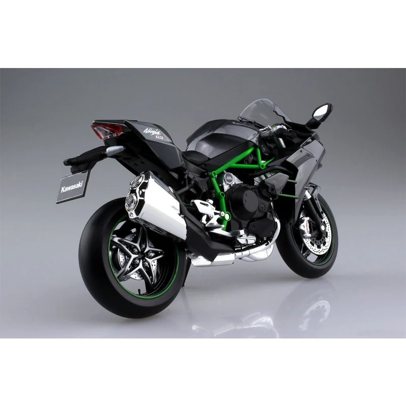 OHS Aoshima 104569 1/12 Ninja H2R Street Ver. Масштаб готовой литья под давлением мотоциклов Модель