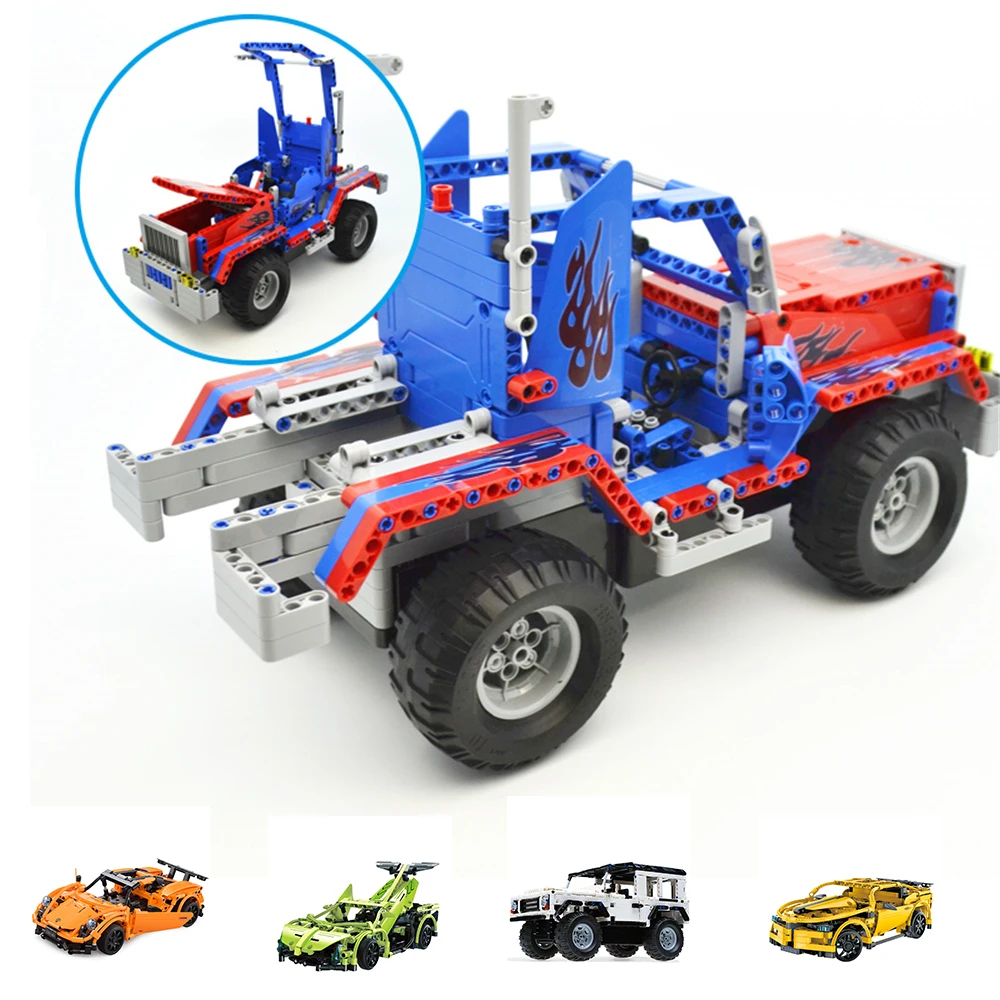 

2.4GHz Remote Control Shock-absorbing Building Blocks Bricks Toy Car Kids Gifts