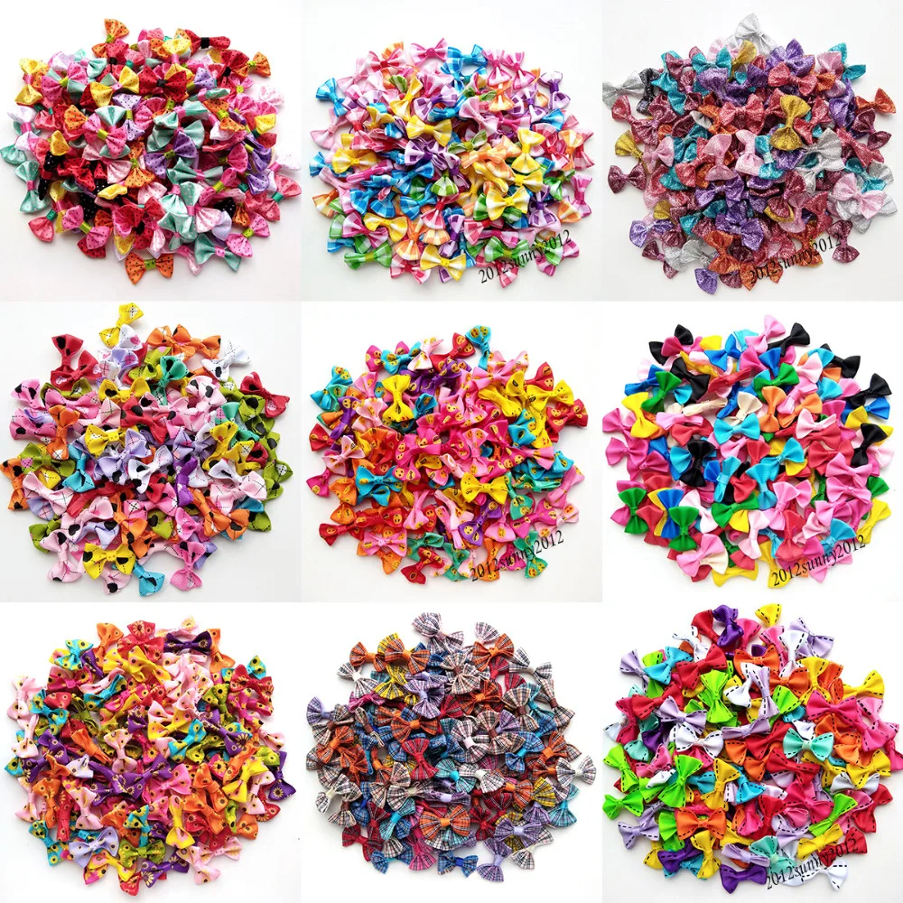 

50pcs/25pairs Pet Puppy Cat Dog Hair Bows for Small Dogs Puppy Dog Grooming Bows Hair Accessories Dog Pet Supplies