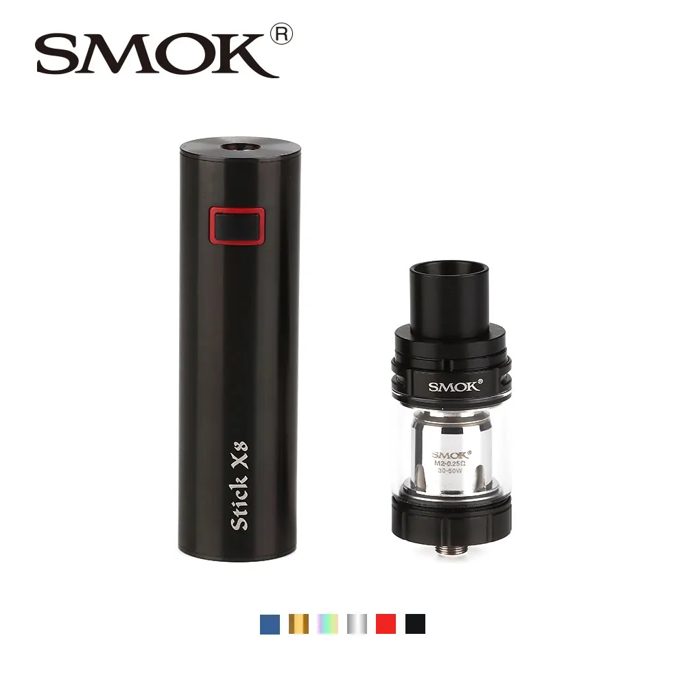 Original SMOK Stick X8 Vape Pen Kit with 3000mah Battery & 4ml/2ml TFV8 X-Baby Tank Vs Stick V9 Max