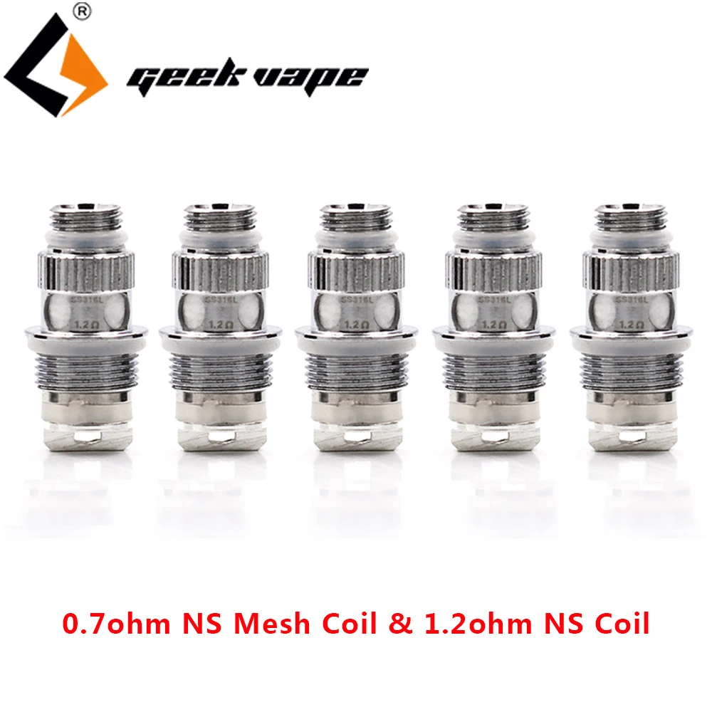 5 шт./упак. таб NS катушки 0.7ohm сетки и 1.2ohm SS316L Vape для Веселая Pod | Электроника