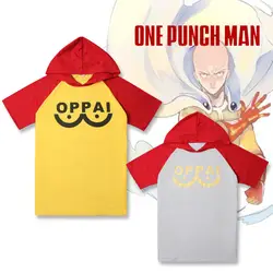 Аниме One Punch Man герой Сайтама оппай косплейный костюм с капюшоном; одежда унисекс с капюшоном куртка утолщенная Толстовка Размеры S-2XL