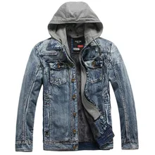2018 font b Mens b font Warm font b Jeans b font Jacket False Two Pieces