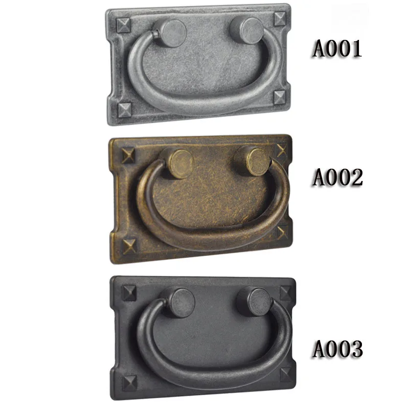 

2PCS Retro Alloy Kitchen Drawer Cabinet Door Handle Furniture Knobs Hardware Cupboard Antique Pull Handles,Bronze Tone
