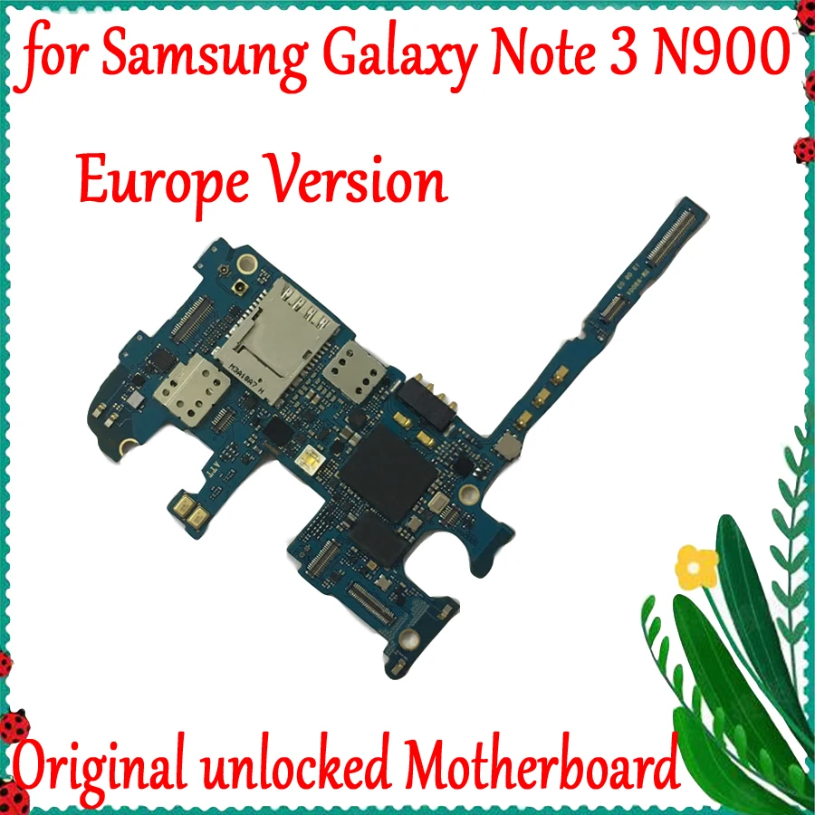 

Europe Version 32GB Motherboard For Samsung Galaxy Note 3 N900 Mainboard With Android System Full Function Logic Board