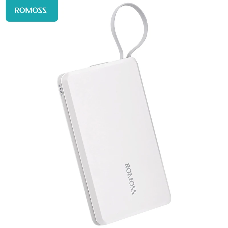 bilder für ROMOSS QS05 Mini 5000 mAh Externen Akku Power Bank Eingebaute Micro Usb-kabel mit 8 Pin-Adapter für iphone 6 6 plus 7 7 plus bilder für ROMOSS QS05 Mini 5000 mAh Externen Akku Power Bank Eingebaute Micro Usb-kabel mit 8 Pin-Adapter für iphone 6 6 plus 7 7 plus