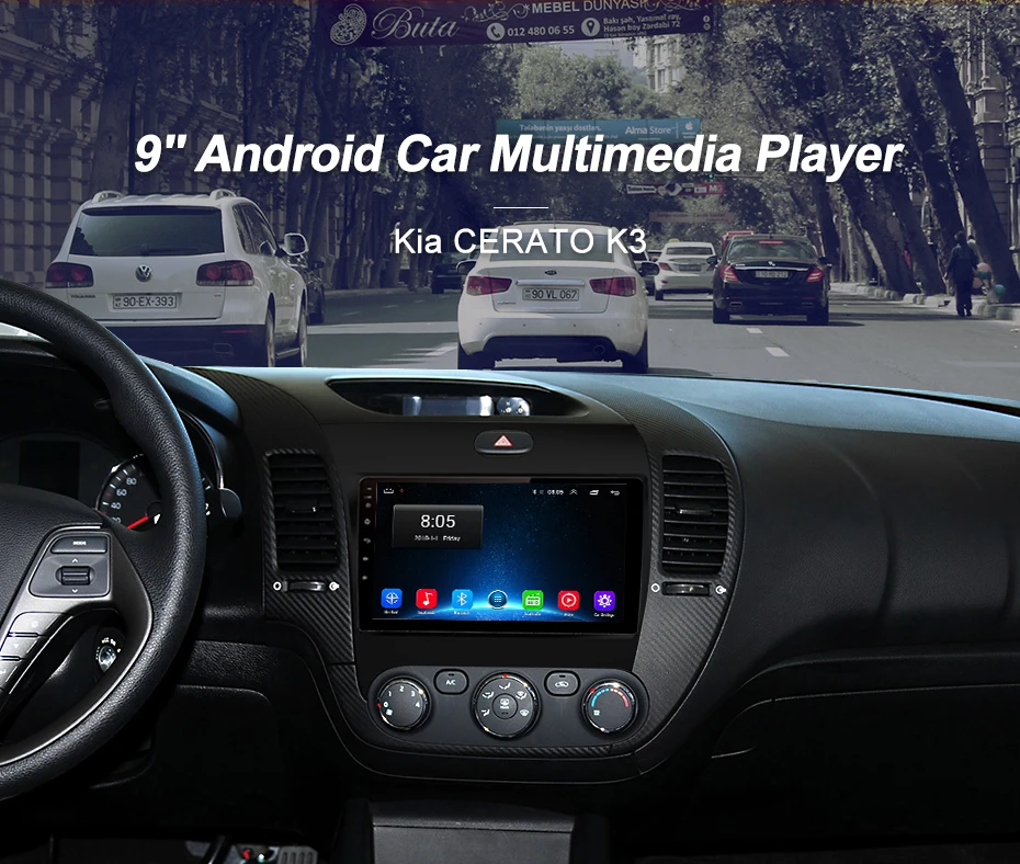 Sale Junsun Android 8.1 2 Din Car DVD GPS Video Radio Player for KIA Cerato K3 forte 2013 2014 2015 2016 Stereo Multimedia head unit 8