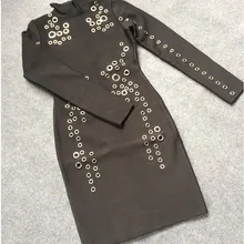 black high neck bodycon dress long sleeve 2017 spring sexy women bandage dress vintage vestido short cocktail party dresses