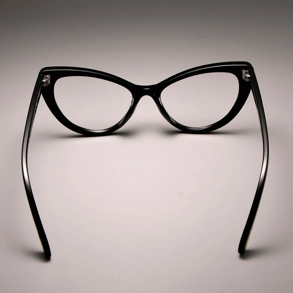 CCSPACE женские очки кошачий глаз оправа для женщин сексуальная брендовая дизайнерская оптическая Оправа очков с заклепками очки