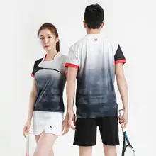 Мужская/женская рубашка для бадминтона, спортивные шорты, Спортивная футболка для бадминтона, Майки для настольного тенниса, одежда для тенниса, сухая крутая рубашка 11931