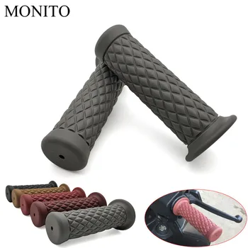 

Universal 7/8" 22MM Vintage rubber Motorcycle handle grips handlebar For Suzuki Bandit 650 DL1000 GSF1200 GSF1250 GSF650 DL650
