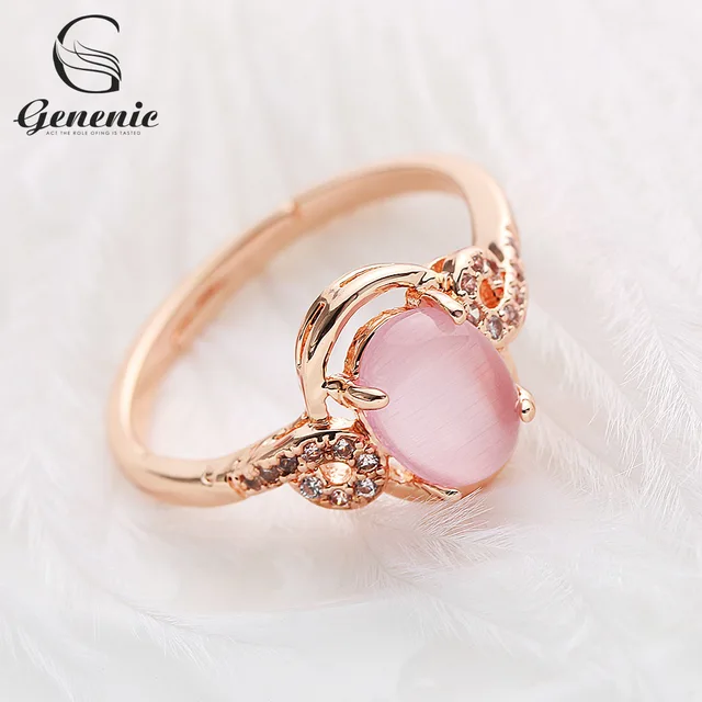 1 Piece New Women Fashion Jewelry Wedding Rose Crystal