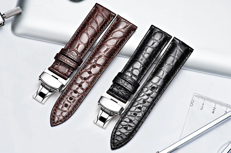 Customize Watchbands CROCODILE Leather Watch Band Strap Replacement 100% Hight Quality Wristbands Belt Hand Make SIZE&LENGTH Customize Watchbands CROCODILE Leather Watch Band Strap Replacement 100% Hight Quality Wristbands Belt Hand Make SIZE&LENGTH