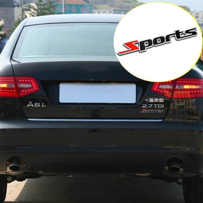 car styling 3D Metal SPORT Stickers For TOYOTA RAV4 C-HR COROLLA CROWN REIZ PRIUS VIOS LAND CRUISER PRADO Highlander | Автомобили и