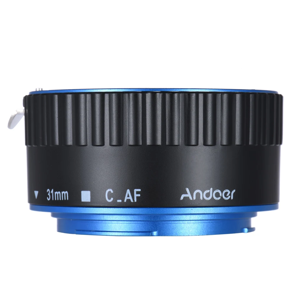 Andoer цветное металлическое TTL Автофокус AF макро Удлинительное Кольцо для Canon EOS EF S