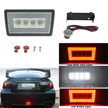 

Clear Lens 3-in-1 Rear Fog LED Brake Reverse Light For Subaru Impreza WRX STi XV