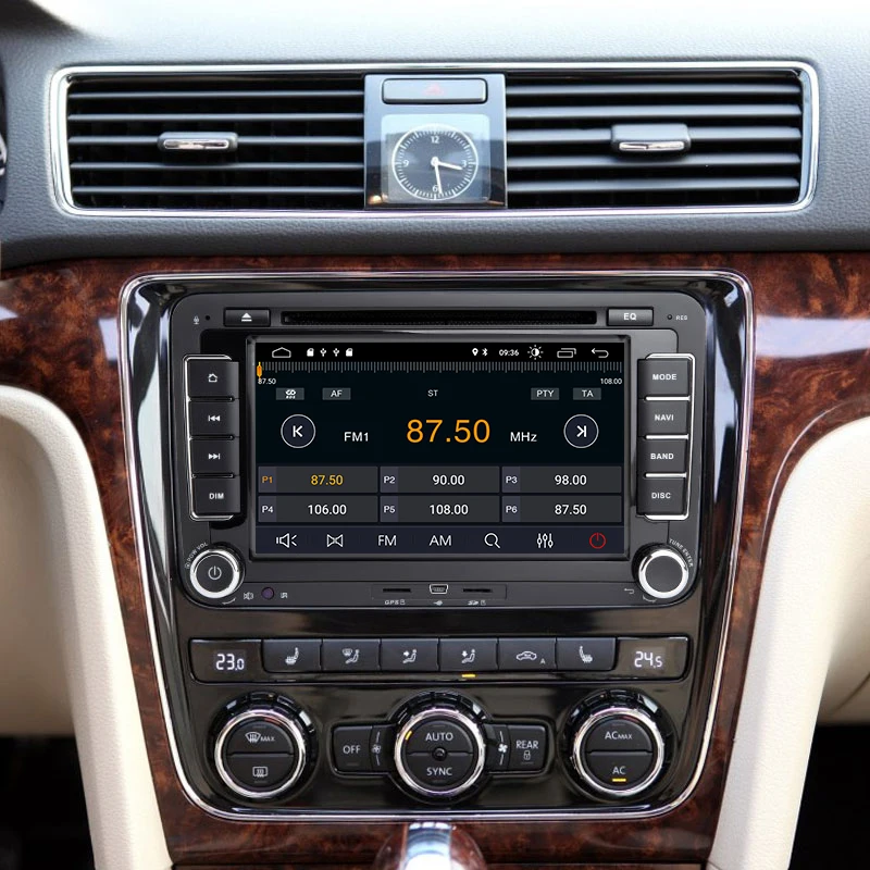 Excellent 2 din Android 9.0 Car DVD Player GPS Navigation For Amarok Volkswagen VW Passat b6 Polo Skoda Octavia 2 Tiguan golf 56 seat leon 3