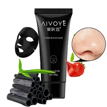 ФОТО afy 50g black mask face mask blackhead remover cleansing purifying the black head acne treatments face mask skin care
