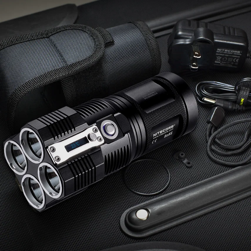 Вспышка аккумуляторная NITECORE TM26 4 светодиода 4000 лм 454 м|Фонарики и осветительные