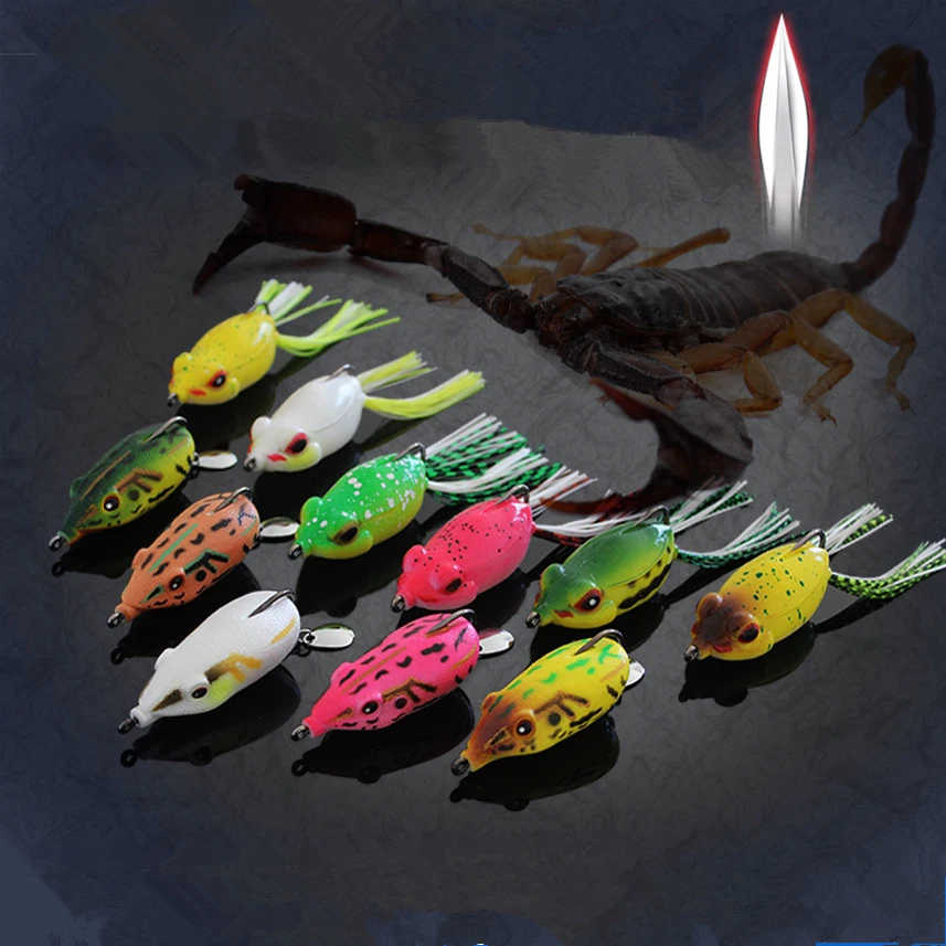 Buy Single Hook Frog Lure Snakehead Fishing Big Eye