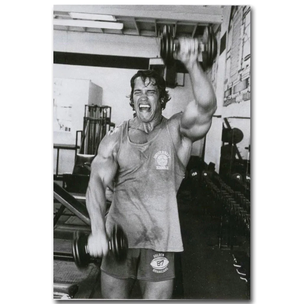 Frank Zane Bodybuilding Motivational Art Silk Canvas Poster 12x18 24x36 inch