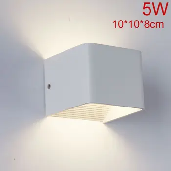 

LED Wall Lamps 5W 10W 15W AC85-265V Modern Simple Bedroom Lights Indoor Kitchen Dining-room Corridor Lighting Aluminum Material