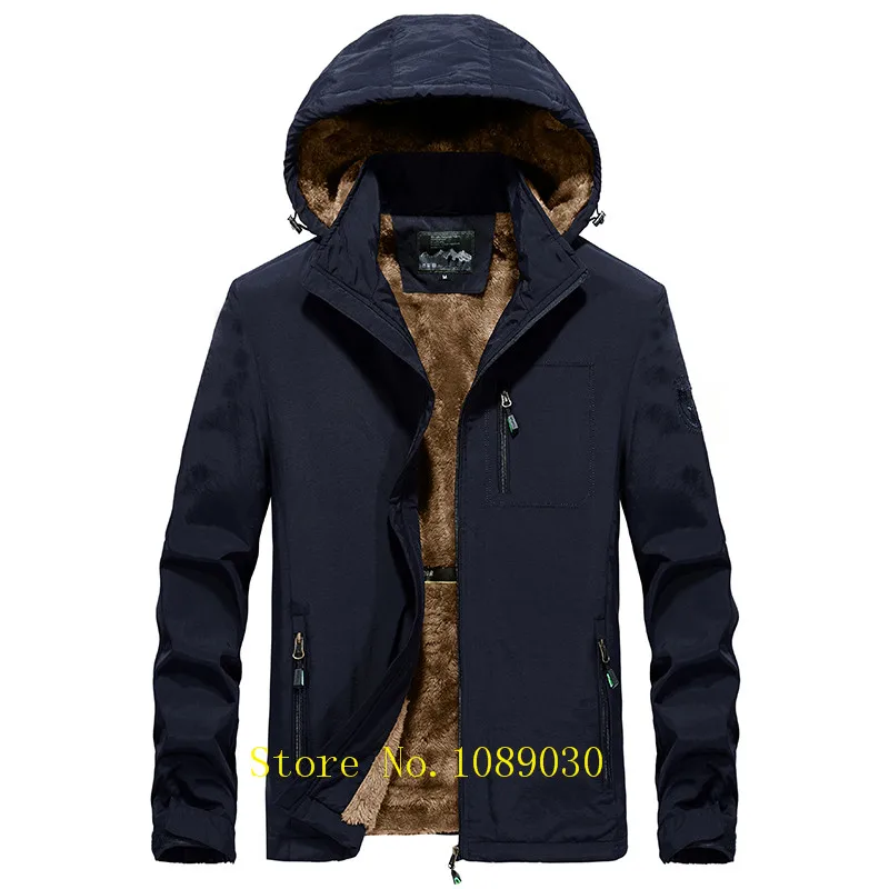 AFS JEEP куртка мужская брендовая с капюшоном отстегивающаяся Высококачественная утолщенная флисовая куртка мужская для осени зимы теплая ветровка Тренч пальто