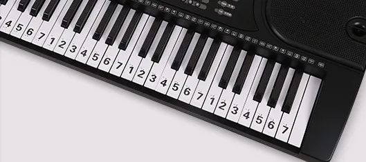 Venda quente transparente Adesivo Teclado 49/61 Tecla do Teclado do Piano 88 Tecla de Piano Stave Nota Etiqueta para