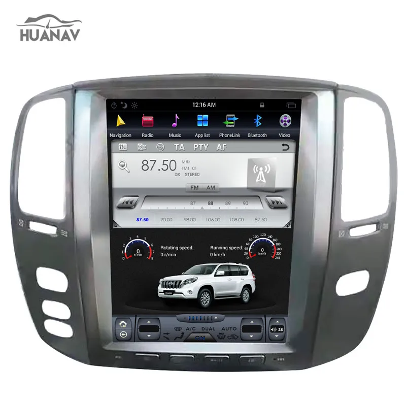Perfect HUANVA Android 7.1 Multimedia no Car CD DVD Player GPS Navigation For Lexus LX470 Stereo Automedia Sat Nav Headunit Radio player 2