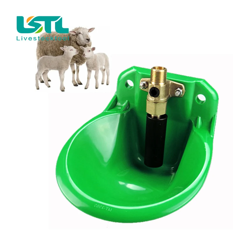 1Pcs Automatic Goat Sheep Feeding Water Drinker Bowl Copper Valve