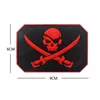 3D PVC Pirate Skull Patches Military Tactical Combat Patch Rubber Flag Biker Fastener Patches For Clothing Backpack Bags ► Photo 3/6