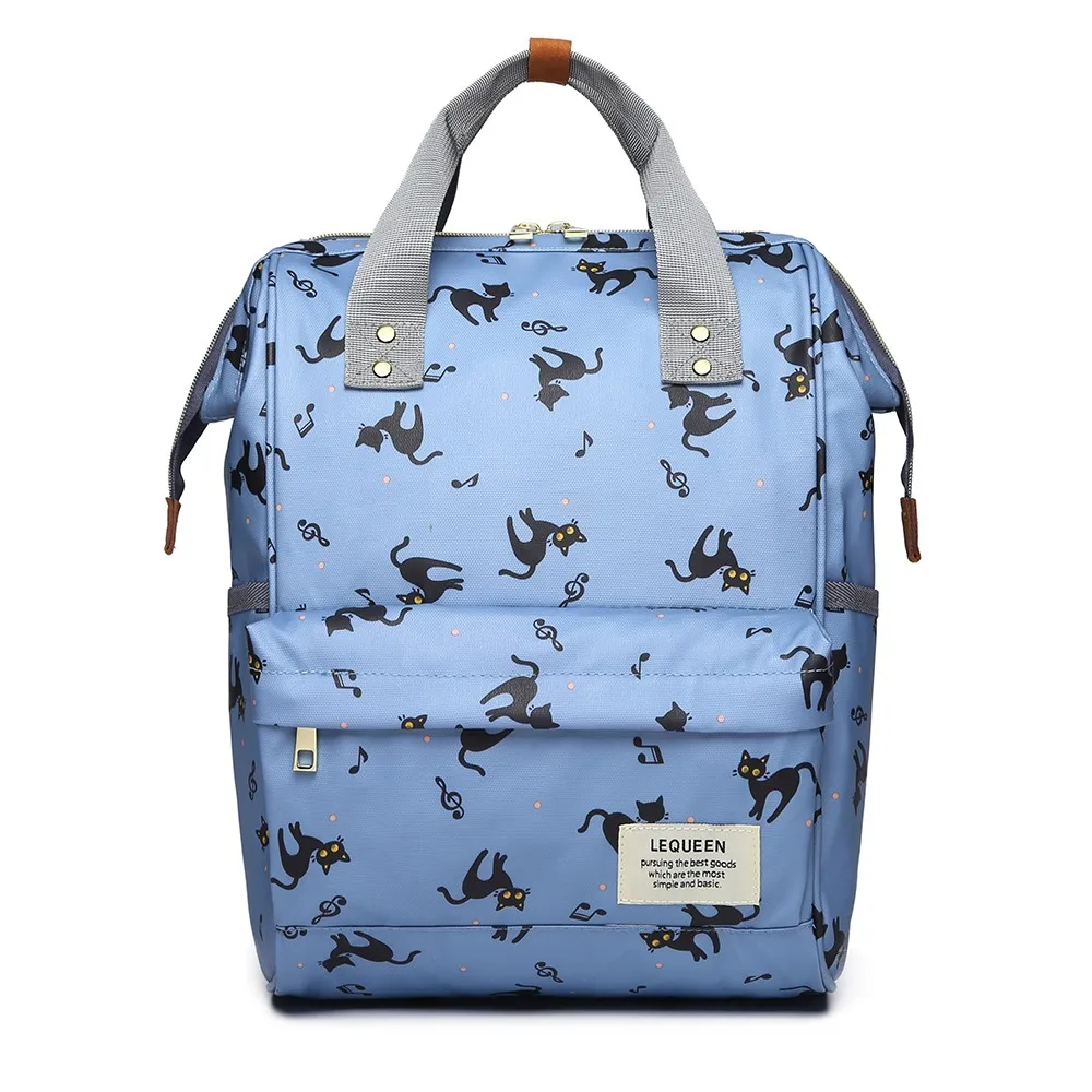 Большая вместительная сумка для подгузников, рюкзак, детские сумки для подгузников, сумка для мам, рюкзак для беременных, Модный женский рюкзак для путешествий, Одноцветный мультяшный - Цвет: J