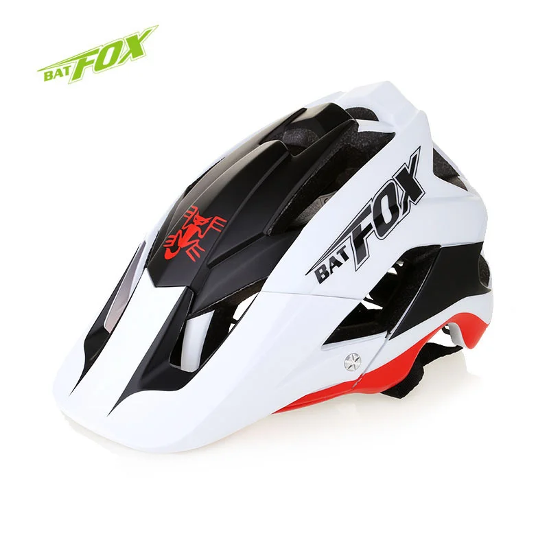 

BATFOX Cycling Helmet Breathable Bicycle Helmet MTB Road Bike Helmet With Visor Men Women Riding Safety Helmet casco bicicleta