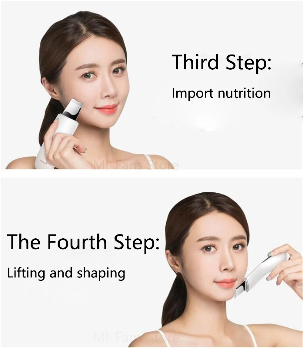 Xiaomi Wellskins Professional Ultrasonic Facial Skin Scrubber Deep Face Cleaning Blackhead remove Rechargeable Beauty Instrument (14)