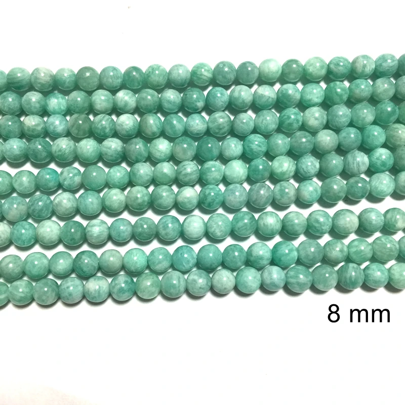 russian amazonite stone bead round 8 MM