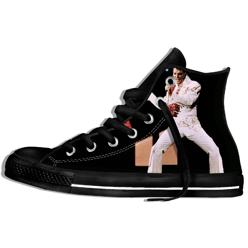 

New Summer Tops Fashion Hip Hop Pop King Elvis Presley Shoes Men/Women 3D Print Sneakers Harajuku Casual Shoes