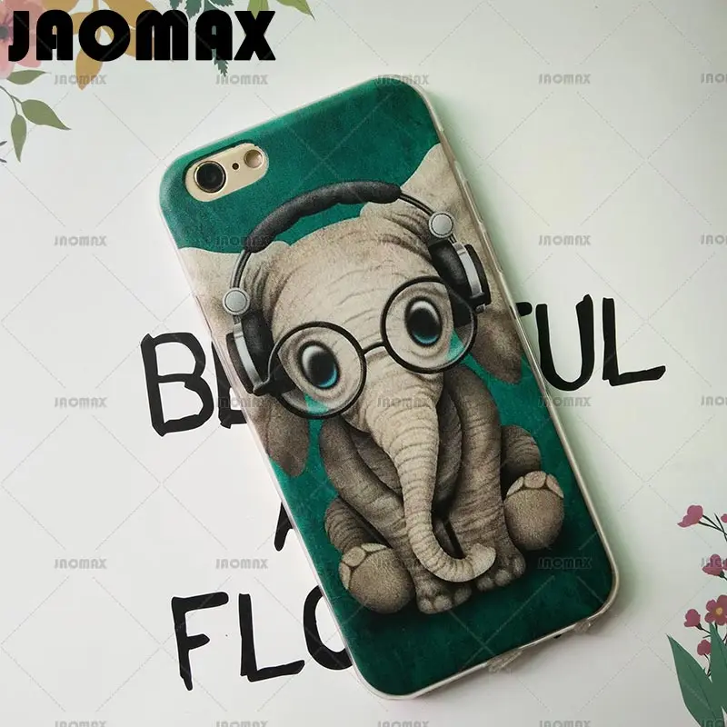 Jaomax Cute Cartoon Animal Elephant Case For iPhone 6 6S 8 Plus 5 5S SE 7 Plus X Transparent Silicone TPU Phone Cases Shell Capa Jaomax Cute Cartoon Animal Elephant Case For iPhone 6 6S 8 Plus 5 5S SE 7 Plus X Transparent Silicone TPU Phone Cases Shell Capa