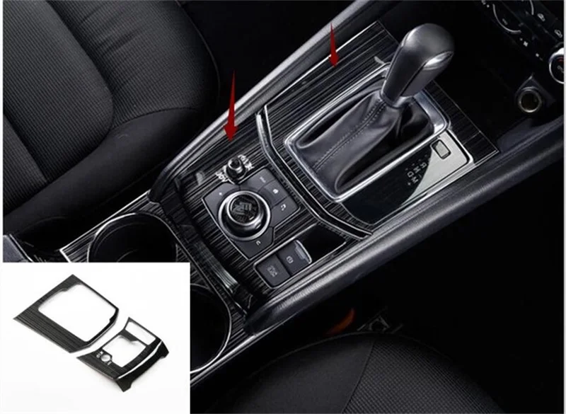 

Car Styling For Mazda CX-5 CX5 CX 5 2017 2018 2019 RHD Car Gear Box Panel Trim Frame Cover Stickers Strips Garnish Decoration