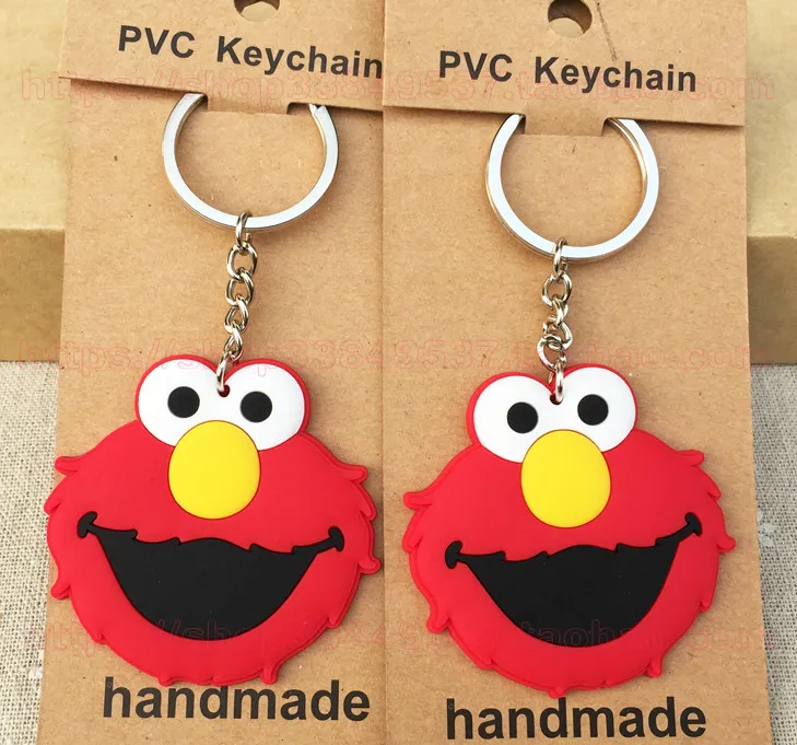 

IVYYE Sesame Street Elmo Anime Key Chain PVC Figure Keyring cute Toys Keychain Keyholder Birthday Gift Unisex NEW