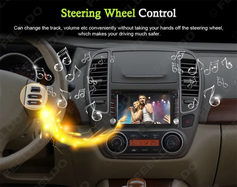 Excellent FEELDO 6.2" Universal Android 6.0 (64bit) Quad Core 2G/16G/4G Car Media Player With GPS Navi Radio For Nissan/Hyundai 2DIN ISO 9 Excellent FEELDO 6.2" Universal Android 6.0 (64bit) Quad Core 2G/16G/4G Car Media Player With GPS Navi Radio For Nissan/Hyundai 2DIN ISO 9
