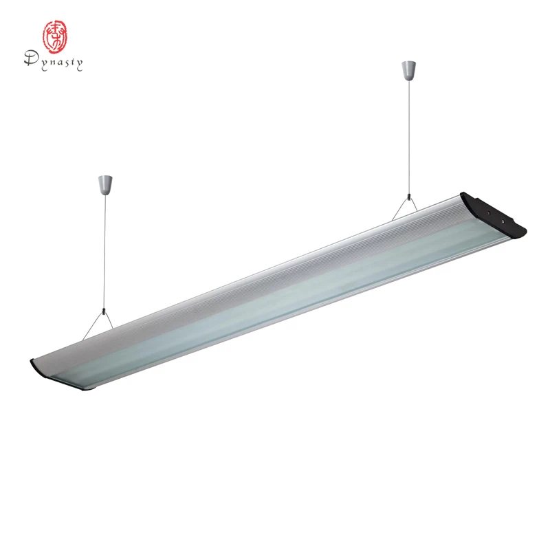 

LED Long Aluminum Hanging Lights Rectangle Modern Reflector T5 Tube Light Office Fitness Library luminous Decoration Lighting
