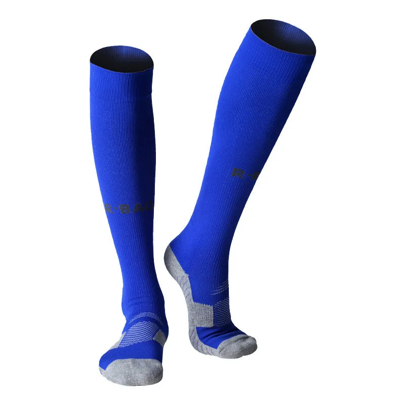 R-BAO, мужские футбольные носки для взрослых, длинная обувь, гетры, утепленные хлопковые спортивные футбольные леггинсы, носки для велоспорта