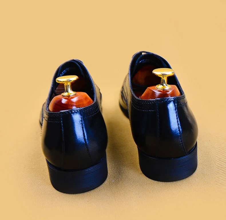 QYFCIOUFU; Популярные Роскошные Мужские модельные туфли; свадебные туфли ручной работы; офисная обувь из натуральной кожи с острым носком; мужские туфли в деловом стиле