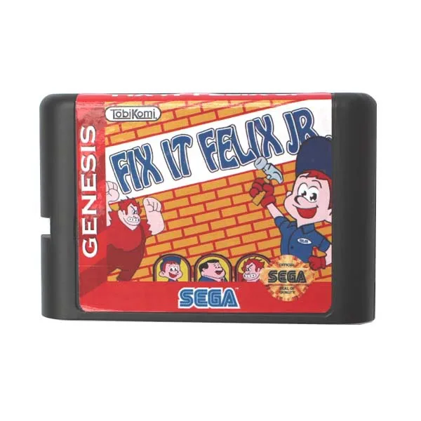 Игра Sega Mega Drive card-Fix It Felix Jr для 16 бит игра Sega Mega Drive картридж Megadrive Genesis система