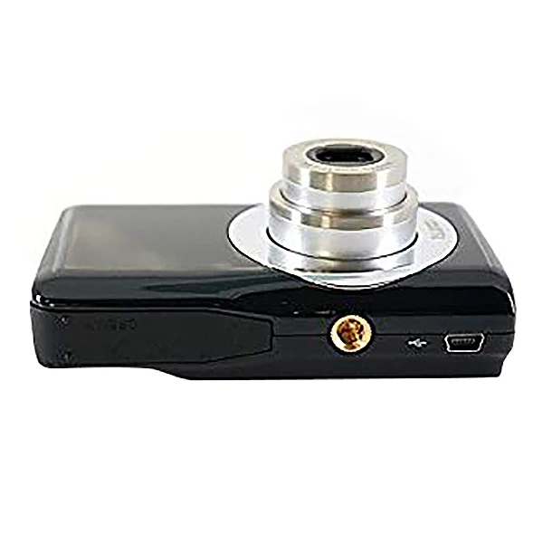 Компактная цифровая камера Dc-V100 перезаряжаемая литиевая батарея камера с 5X оптическим зумом, 4X цифровым зумом(черный