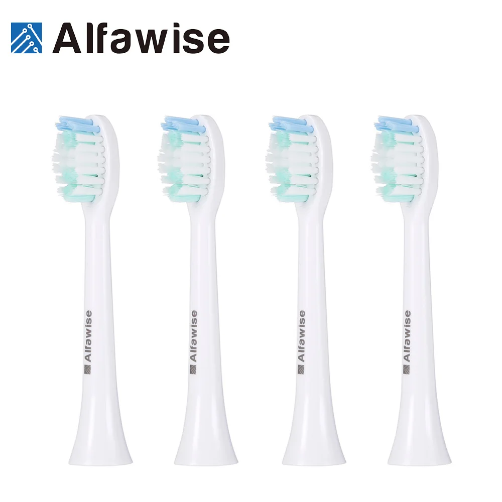 Alfawise S100 Mini Sonic Electric Toothbrush Replacement Heads 4pcsin
