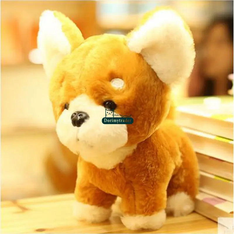 Dorimytrader New Pop Animal Shiba Inu Plush Toy Big 45cm Stuffed Simulated Akita Dogs Doll Pillow Present for Kids DY61719 (11)