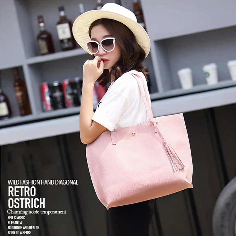

New Style 1 Pcs Women Lady Shoulder Bag PU Leather Tassel Fashion For Travel Mobile Phone Money