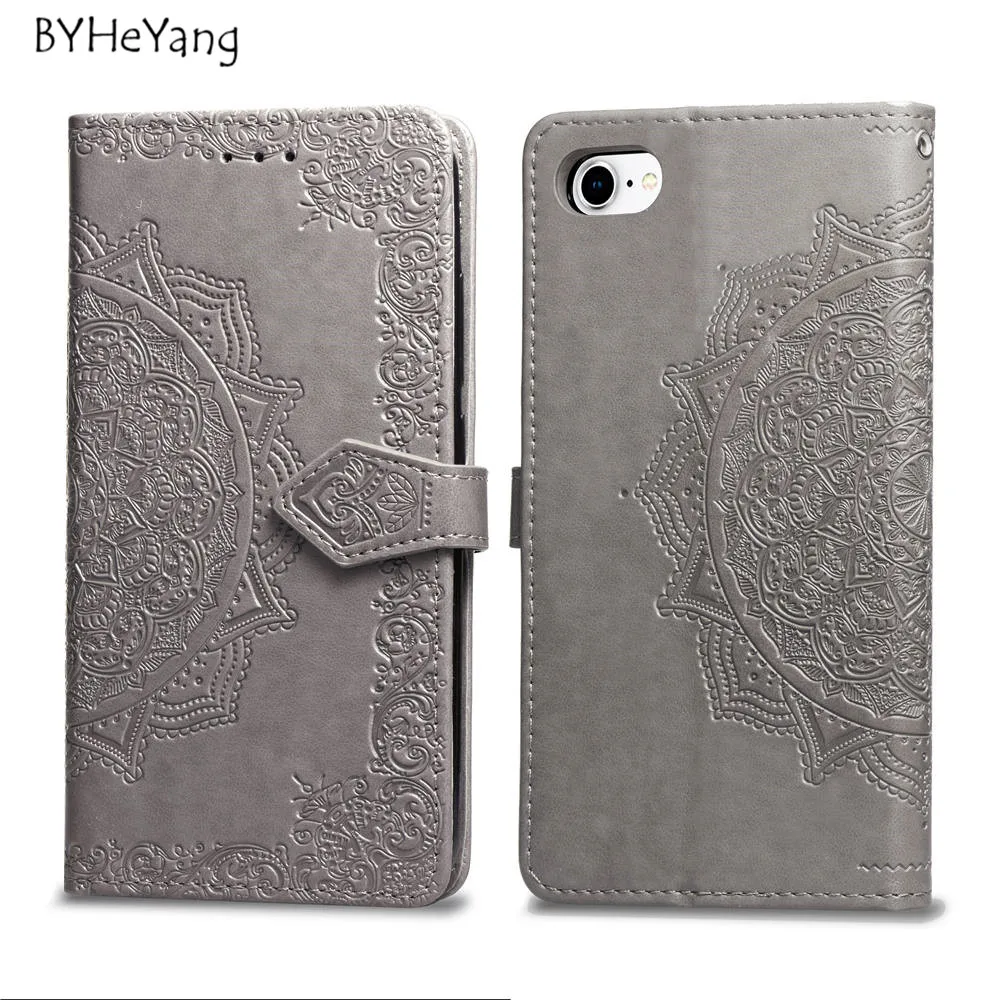 

BYHeYang For Fundas iPhone 7 iPhone7 Case Wallet Stand Cases For Apple iPhone 8 iPhone8 Cover Flip PU Leather Book Holder Bags