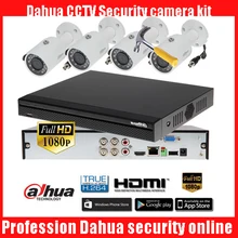 Dahua HCVR5104HS-S3 4ch CVI камера безопасности системы с 4 шт. 2 мегапикселя 1080P водонепроницаемый HDCVI ИК Пуля камера DH-HAC-HFW1200S